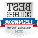 Among the Best Nursing (BSN) Programs as evaluated by US News and World Report badge.